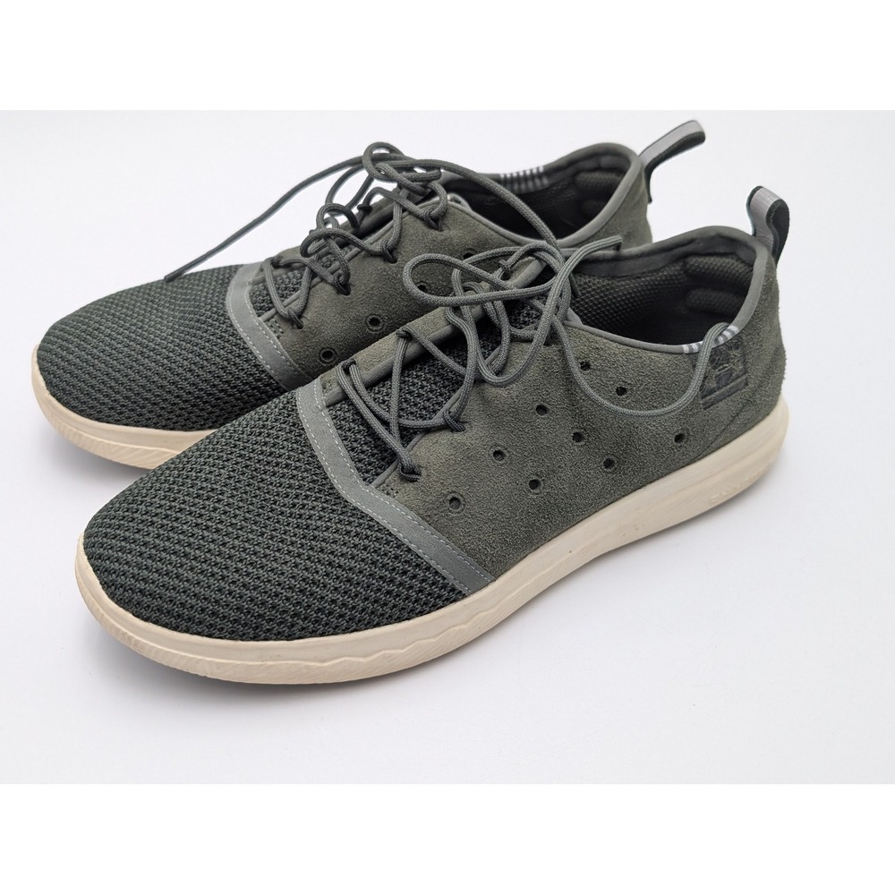 Under Armour Shoes Mens 8.5 Green Street Precision Sport Low 1297010-330 Suede